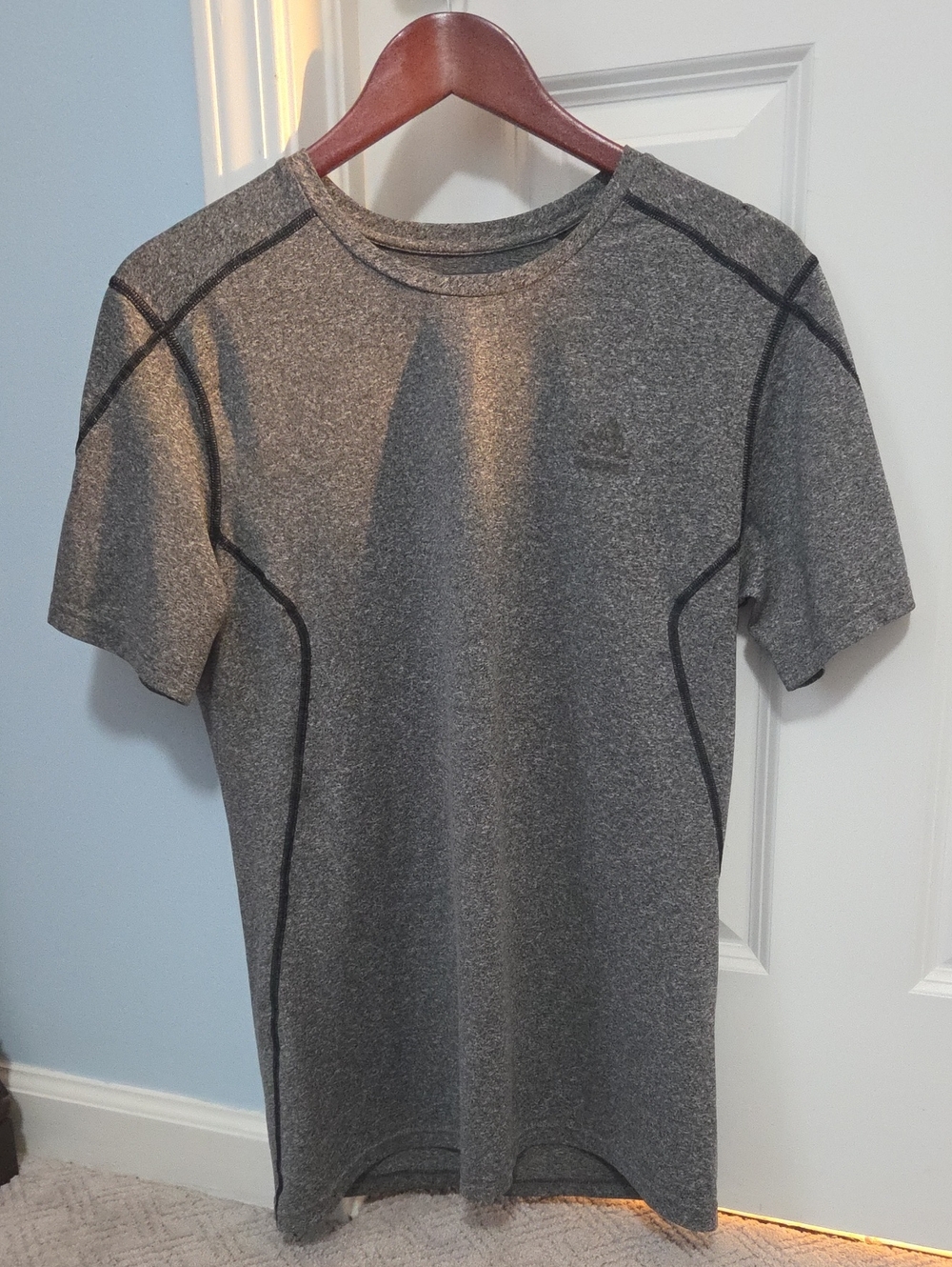 adidas Grey Heather Athletic Short-Sleeve Tee